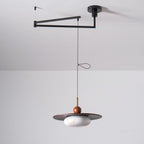 Vicenza Swing Arm Faux Alabaster Pendant Light — product view 22