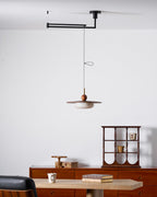 Vicenza Swing Arm Faux Alabaster Pendant Light — product view 28