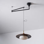 Vicenza Swing Arm Faux Alabaster Pendant Light — product view 31