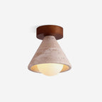 Kayla Travertine Ceiling Light — product view 1