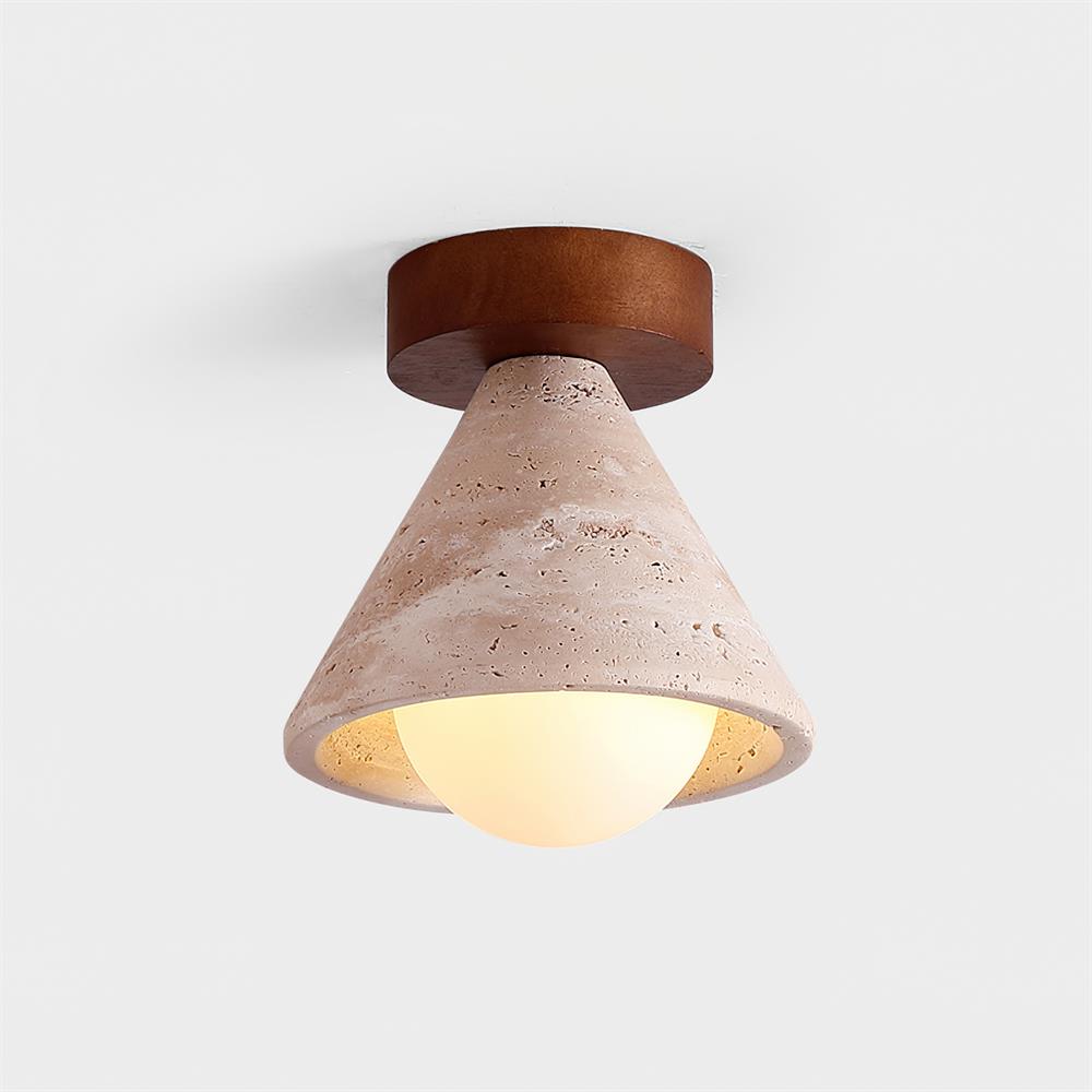 Kayla Travertine Ceiling Light — product view 2