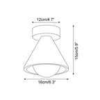 Kayla Travertine Ceiling Light — product view 5