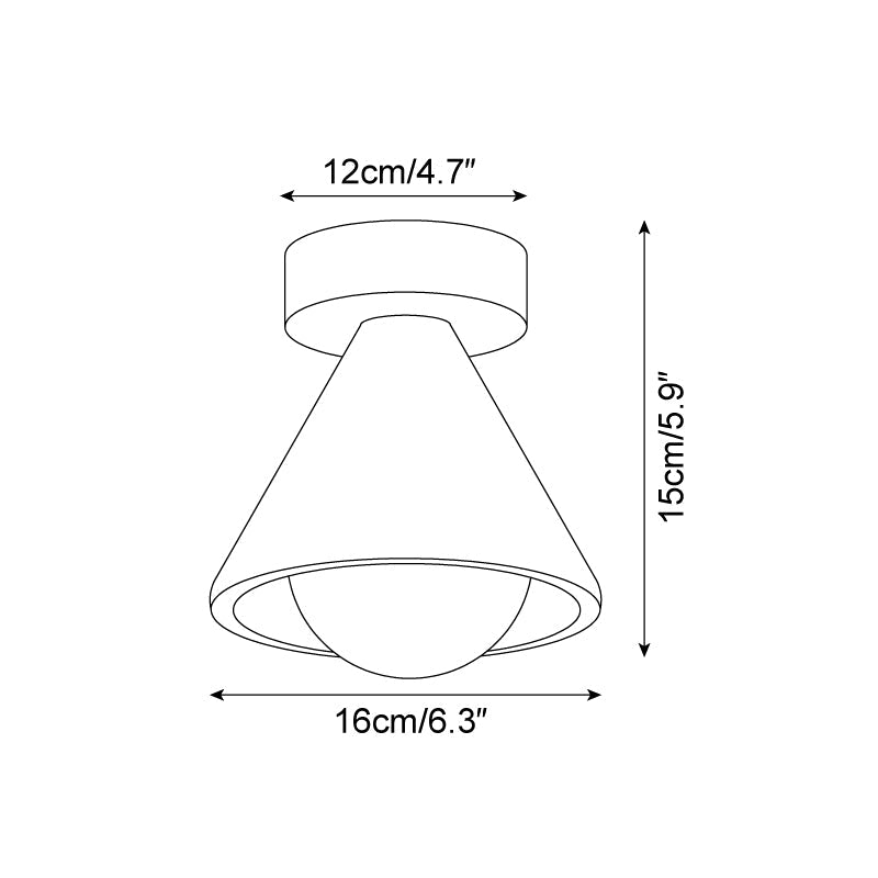 Kayla Travertine Ceiling Light — product view 5