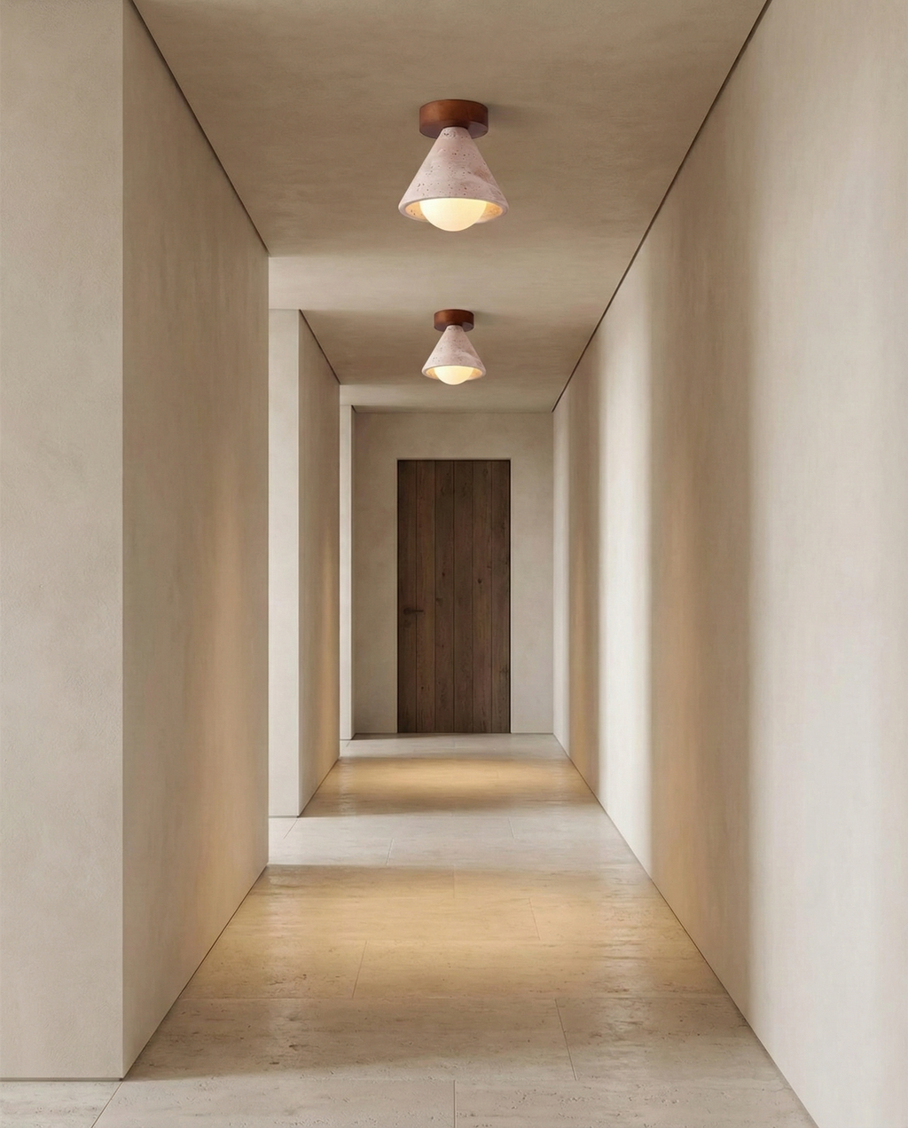Kayla Travertine Ceiling Light — product view 9