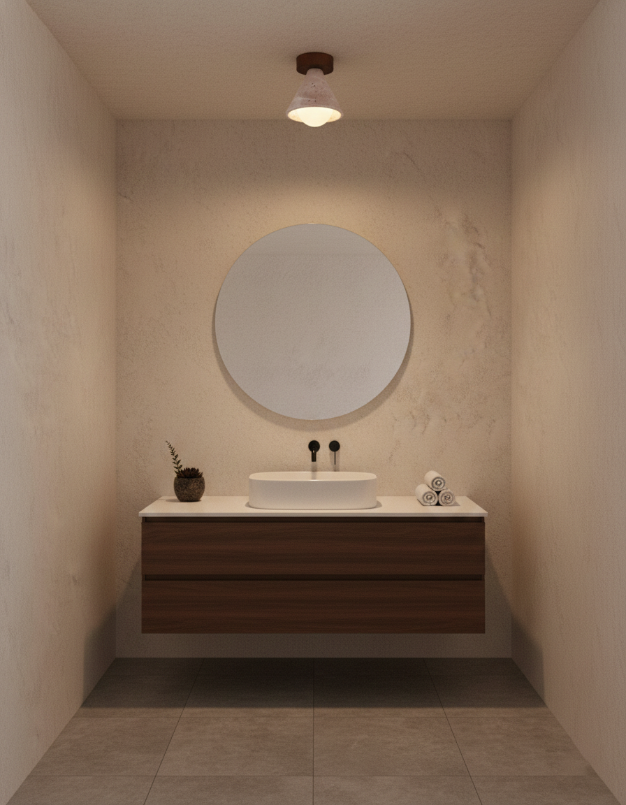 Kayla Travertine Ceiling Light — product view 12