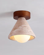 Kayla Travertine Ceiling Light — product view 14