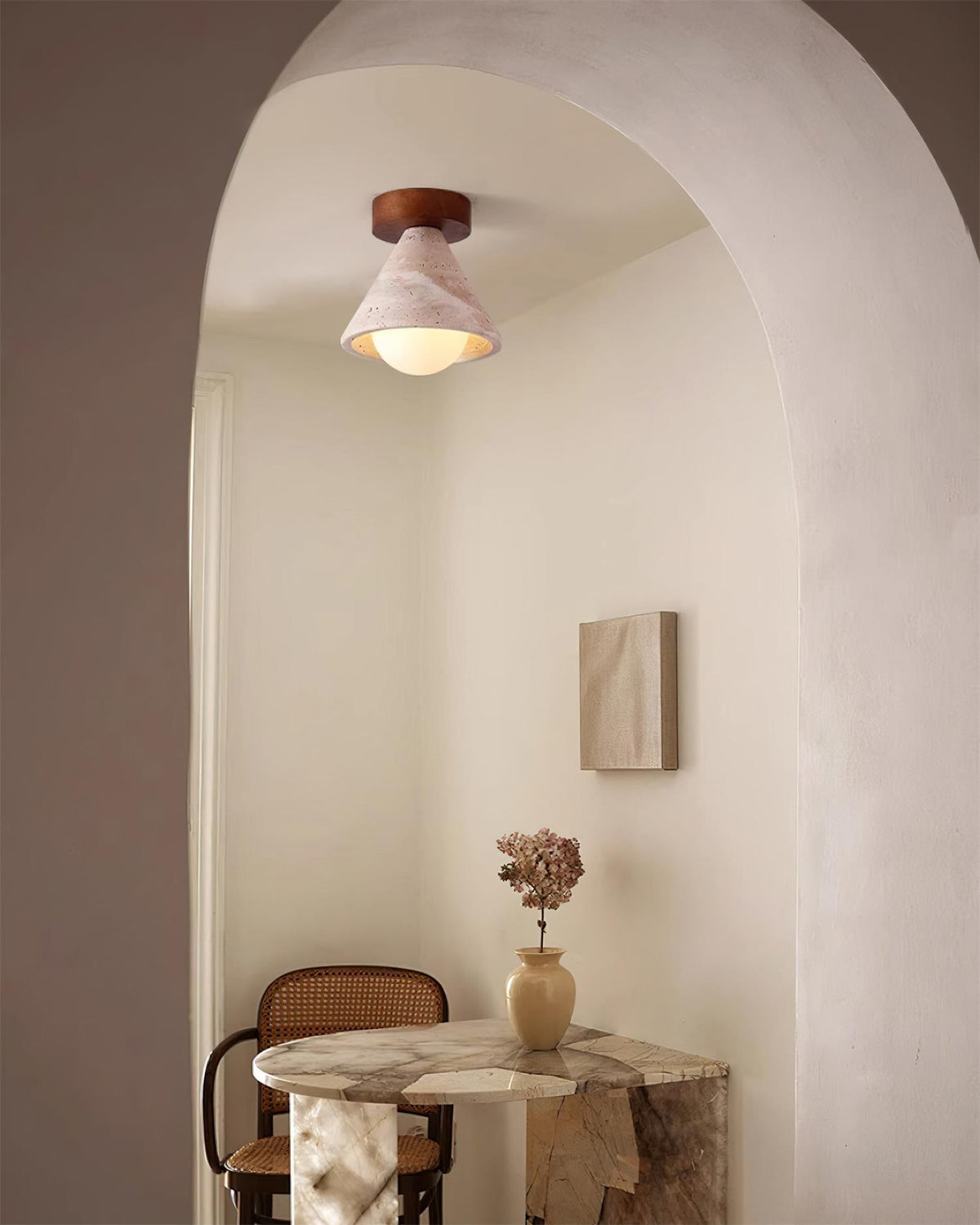 Kayla Travertine Ceiling Light — product view 17
