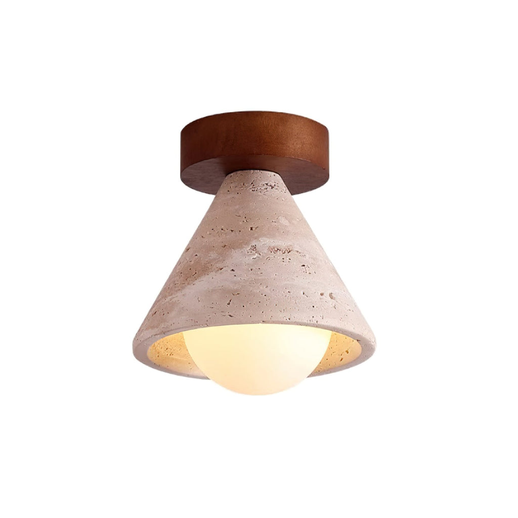 Kayla Travertine Ceiling Light — product view 19