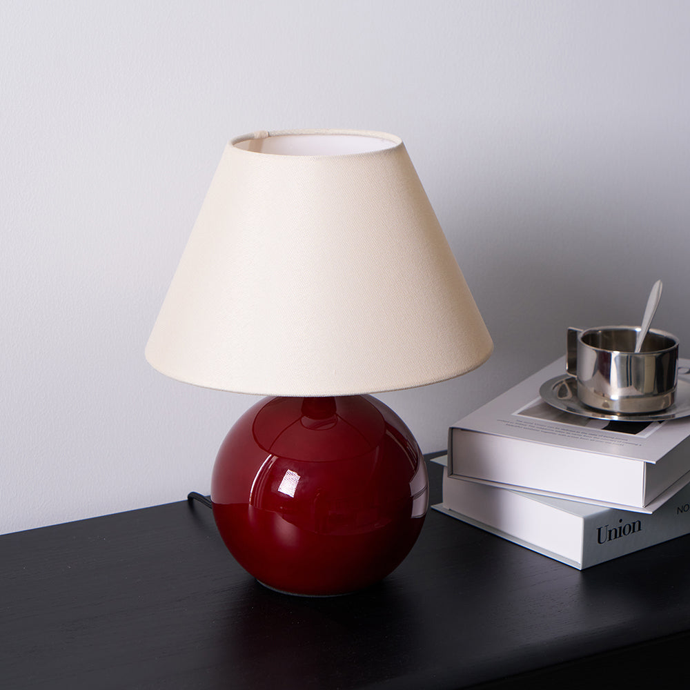 Red Nanu Glass Table Lamp — product view 3