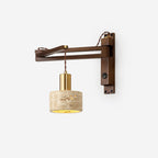 Zaid Travertine Wall Lamp — product view 1