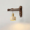 Zaid Travertine Wall Lamp — product view 2