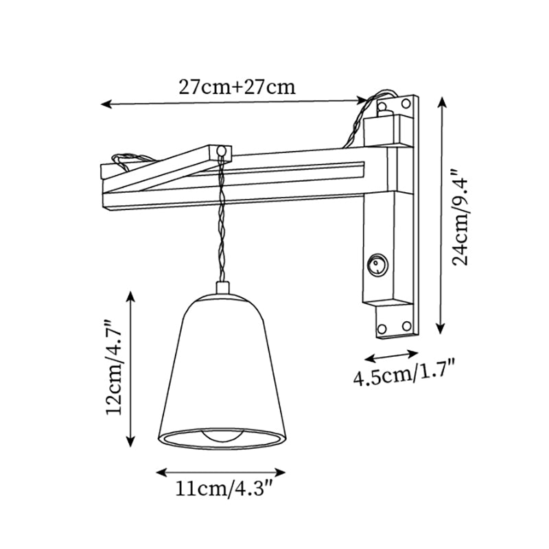 Zaid Travertine Wall Lamp — product view 6