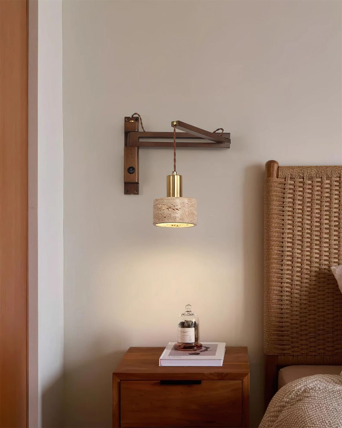 Zaid Travertine Wall Lamp — product view 16