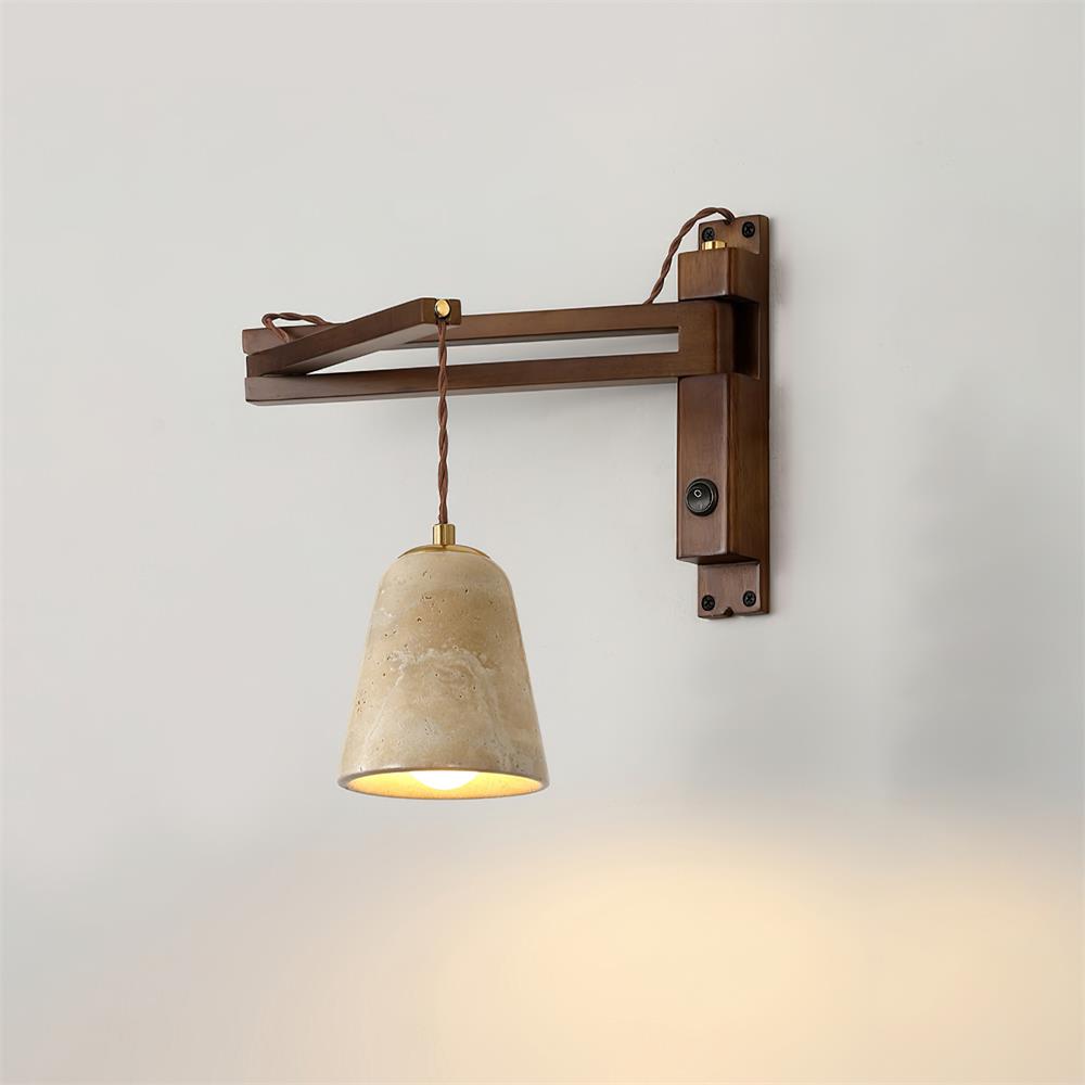 Zaid Travertine Wall Lamp — product view 19