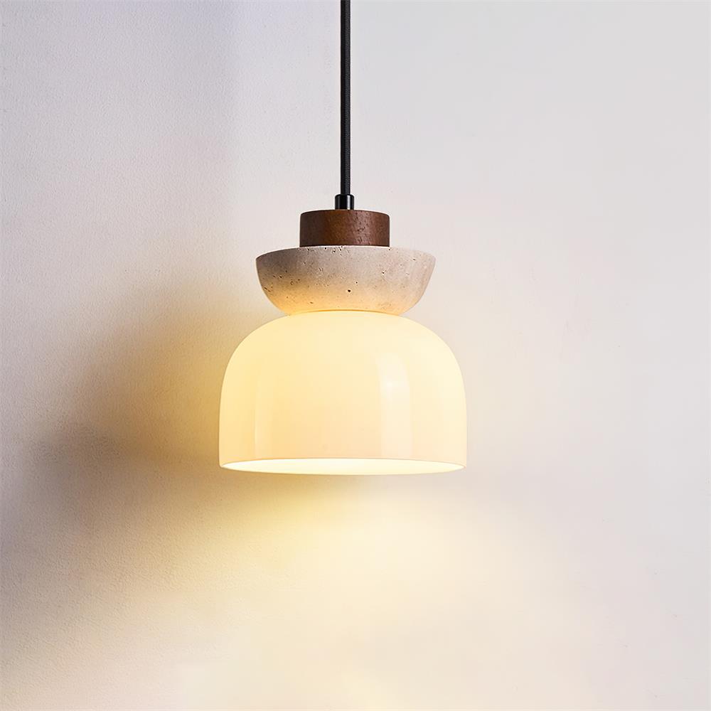 Paolina Travertine Pendant Light — product view 2