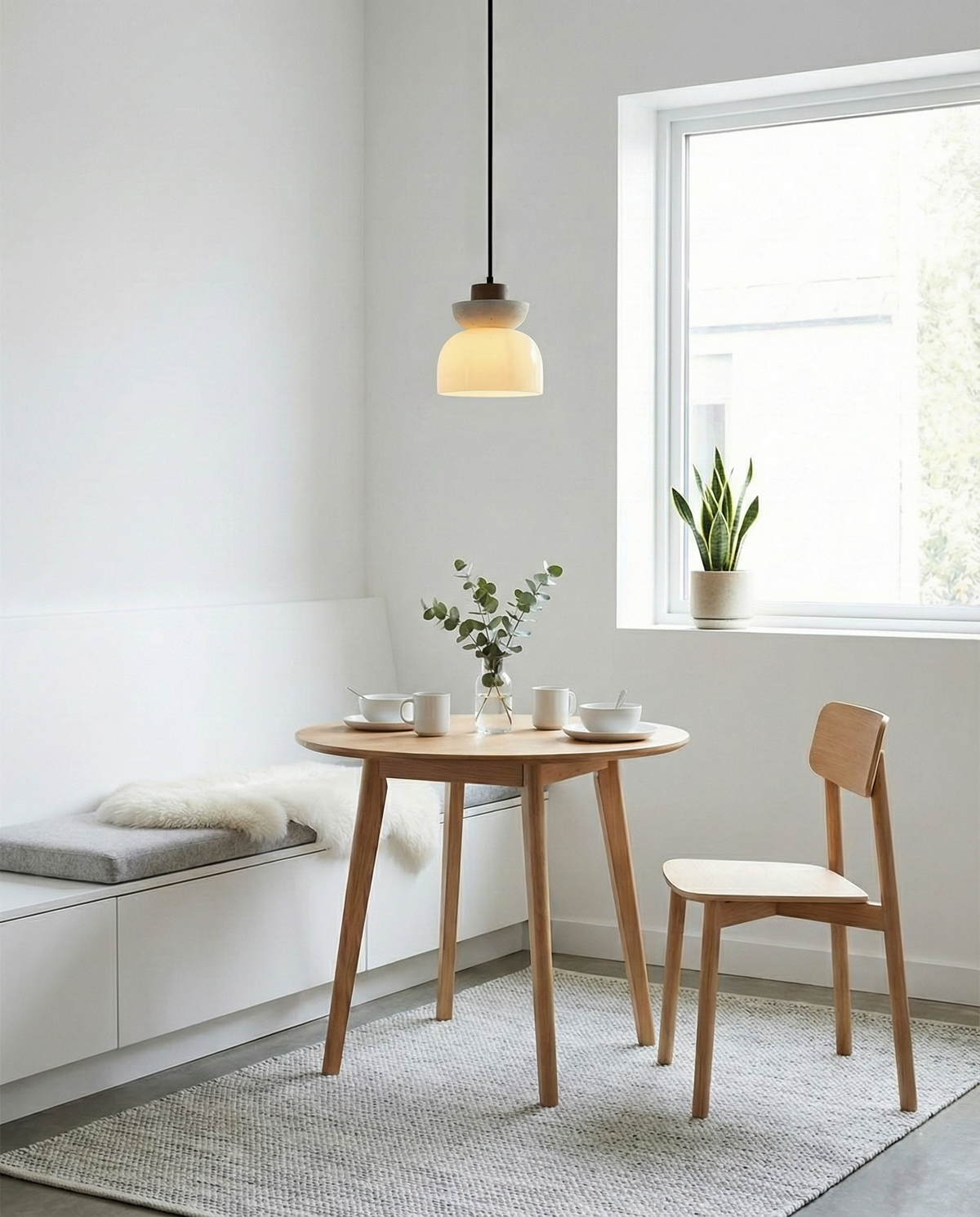 Paolina Travertine Pendant Light — product view 8