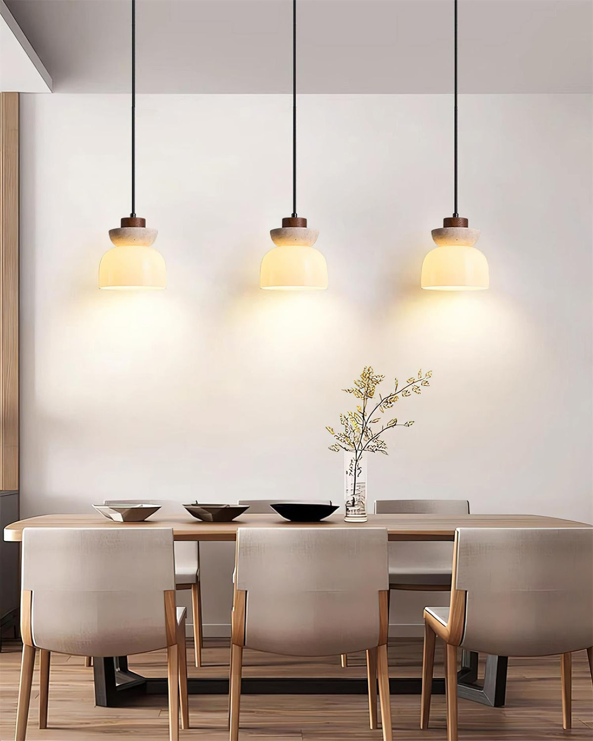 Paolina Travertine Pendant Light — product view 12