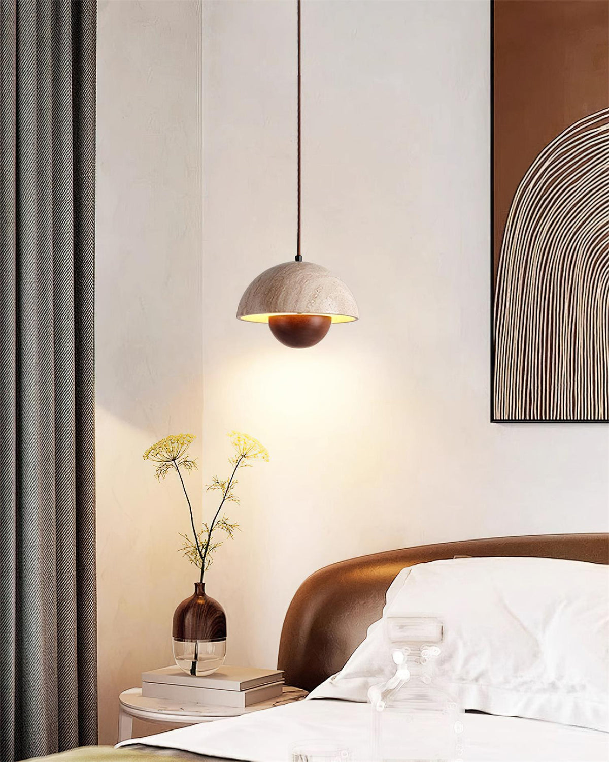 Vienna Travertine Pendant Lamp — product view 3