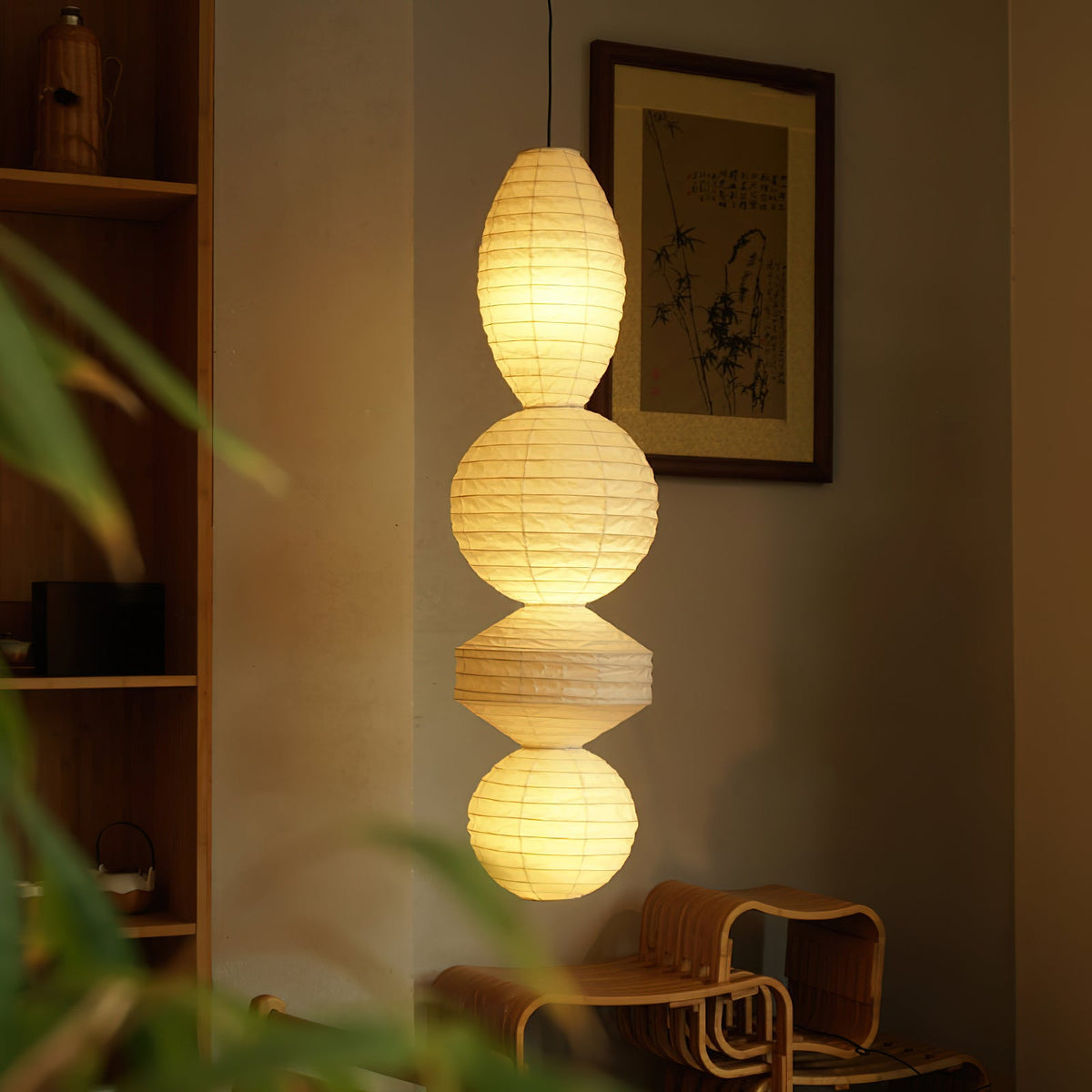Rice Paper Pendant Lamp R34 — product view 2