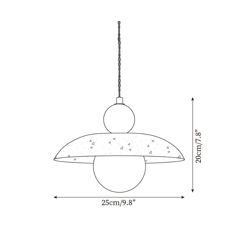 Floyd Travertine Pendant Lamp — product view 5