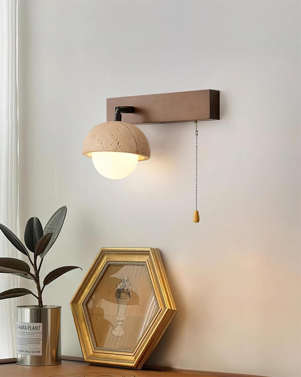 Gabin Travertine Wall Lamp — product view 3