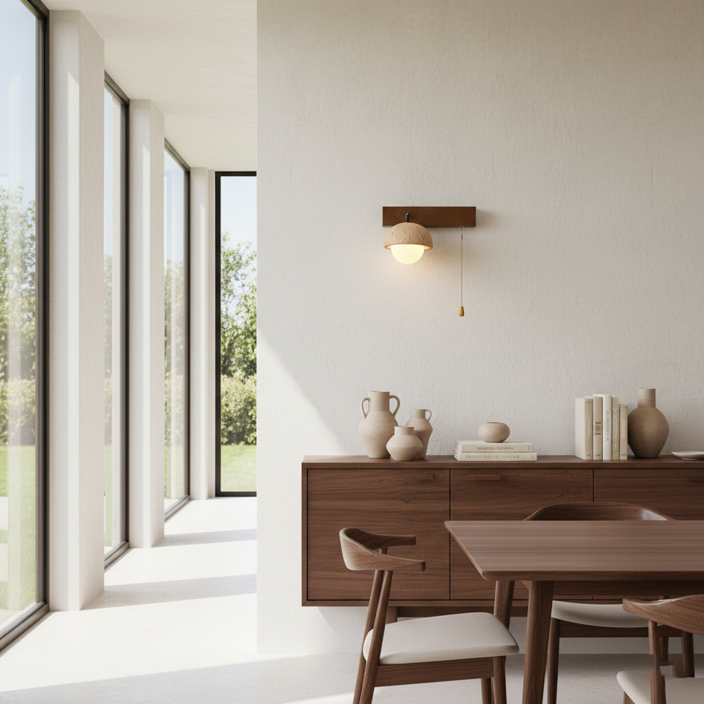 Gabin Travertine Wall Lamp — product view 8