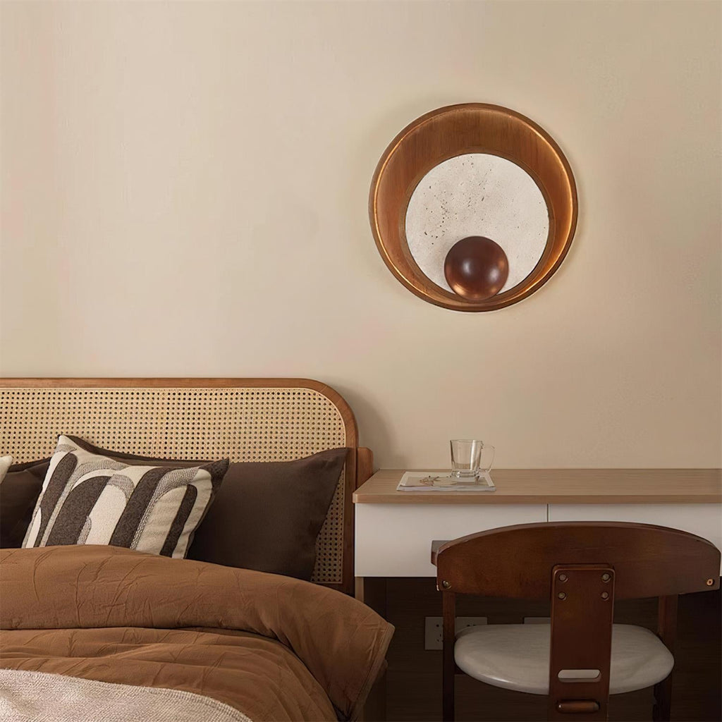 Kaplan Travertine Wall Lamp — product view 3