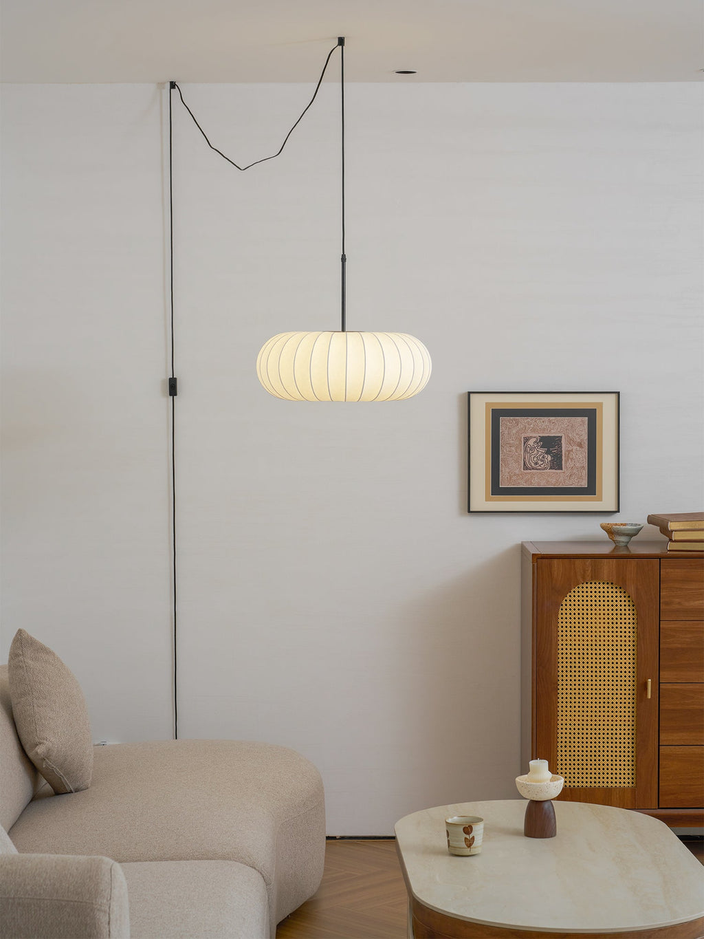 Verona Plug In Metal Pendant Lamp — product view 18