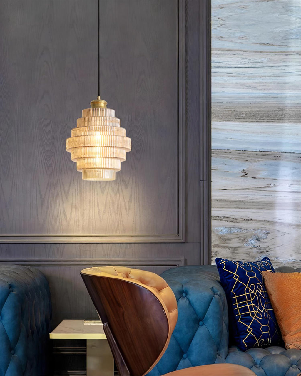 Luella Glass Plug In Pendant Lamp — product view 16