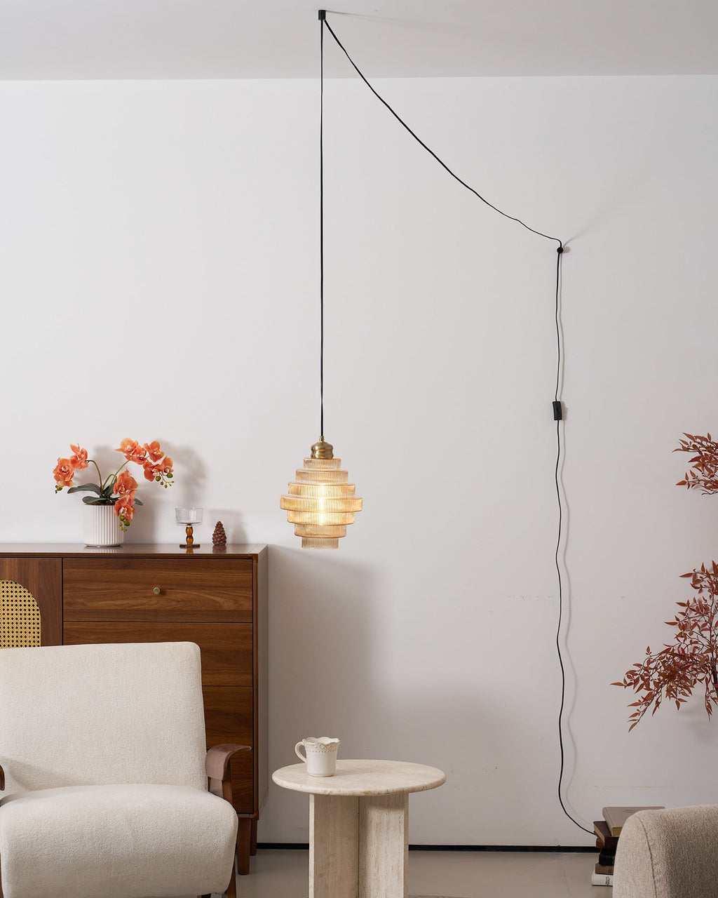 Luella Glass Plug In Pendant Lamp — product view 31