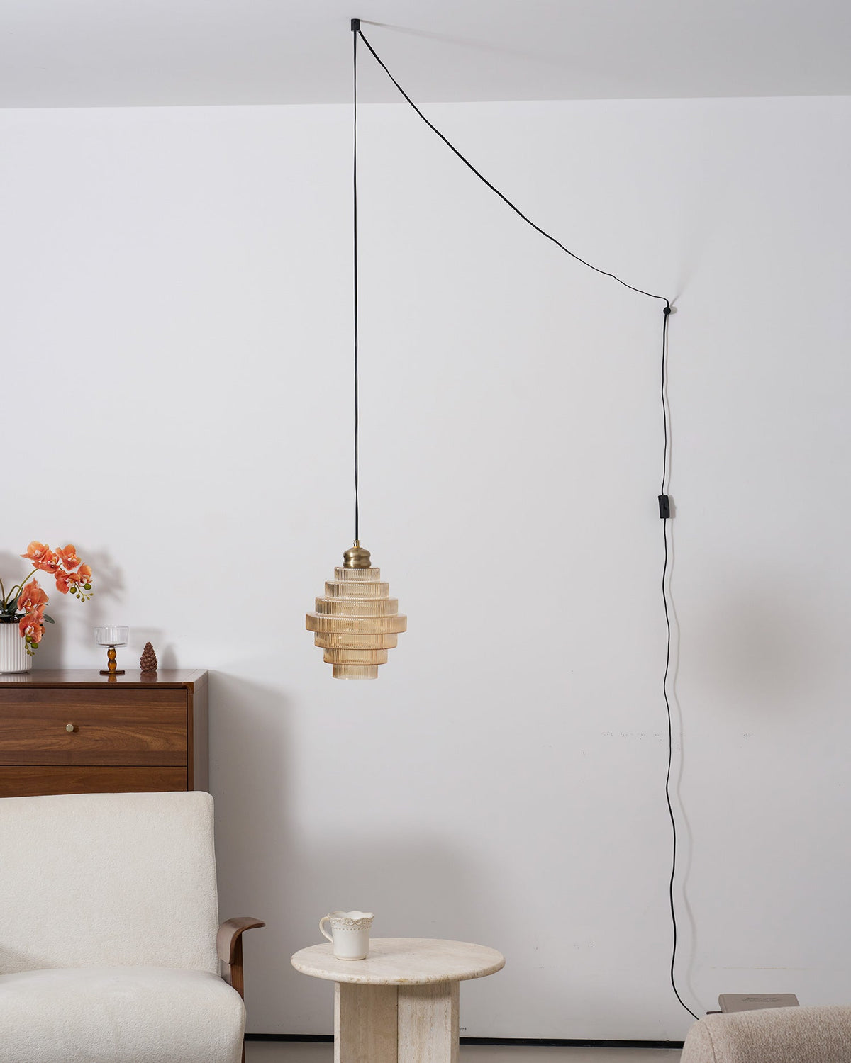 Luella Glass Plug In Pendant Lamp — product view 37