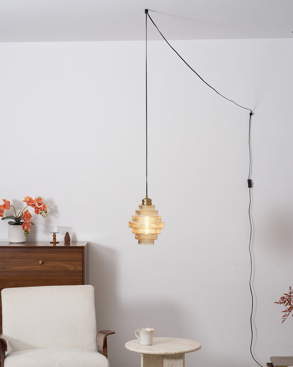 Luella Glass Plug In Pendant Lamp — product view 38