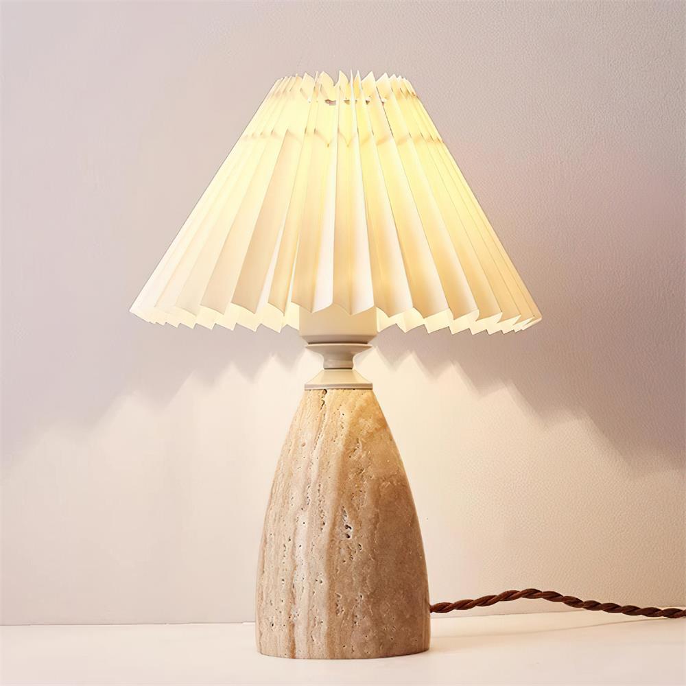 Fina Travertine Table Lamp — product view 2