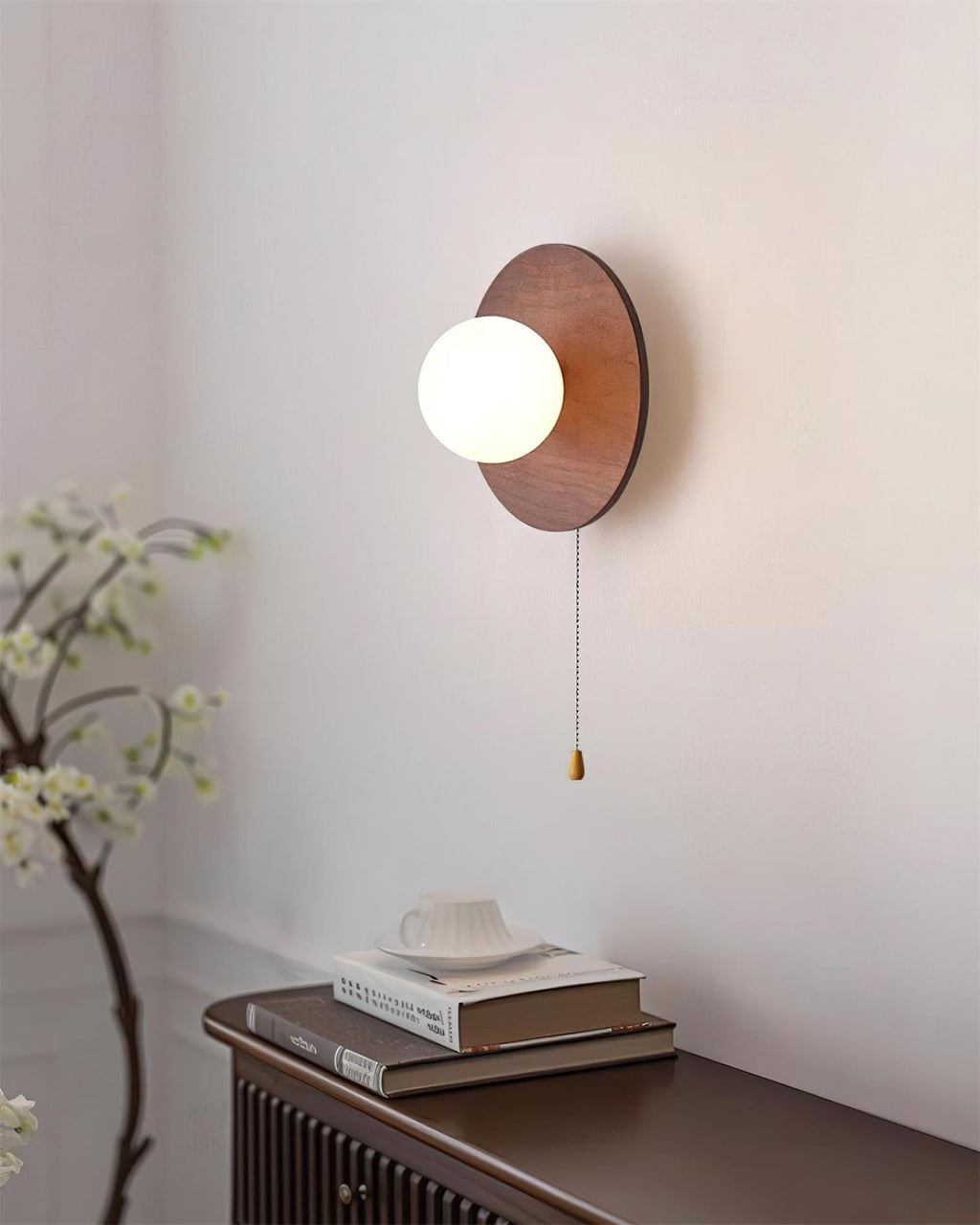 Cara Wood Wall Lamp — product view 3
