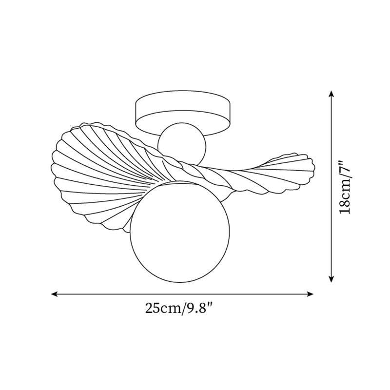 Zinola Glass Ceiling Lamp — product view 5