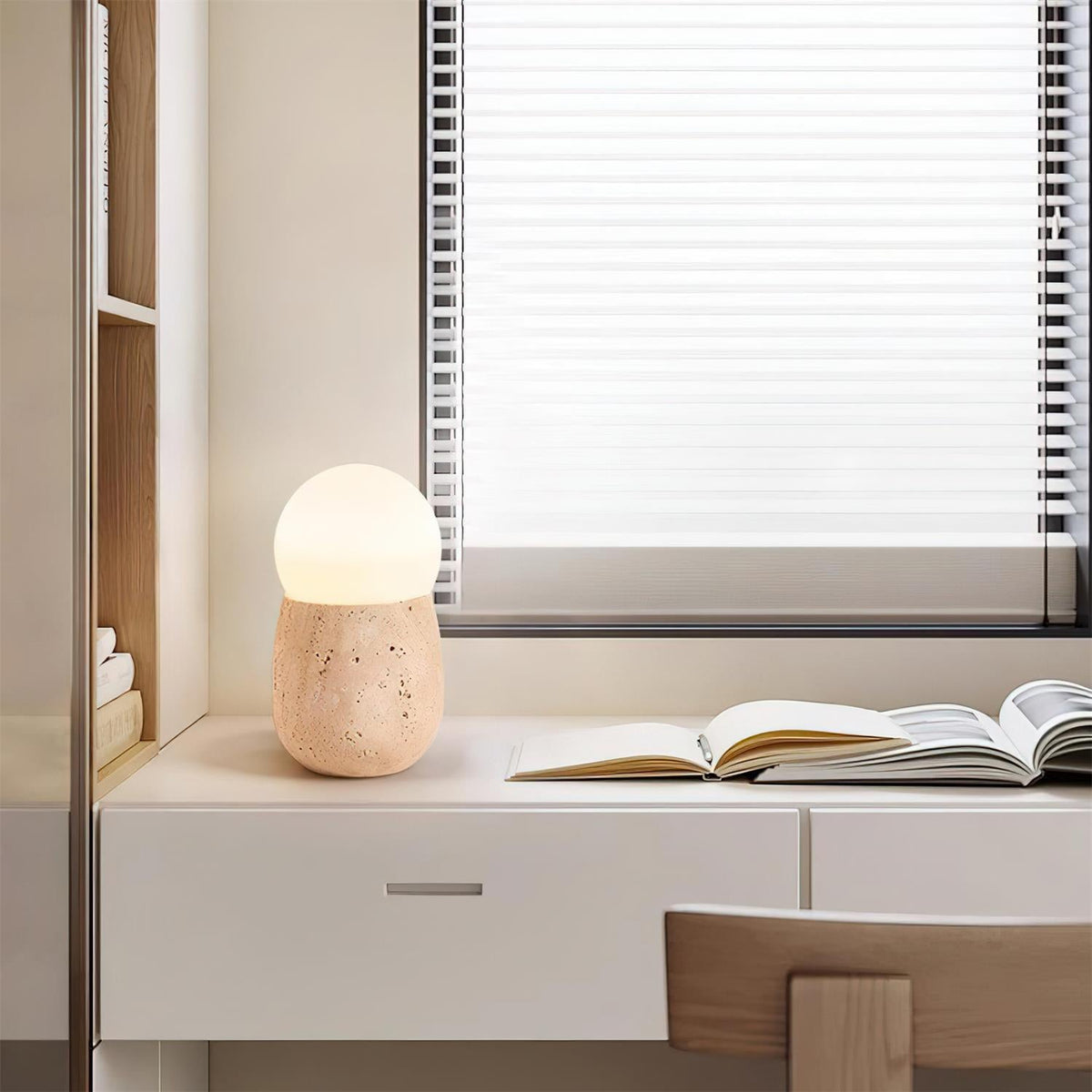 Kave Travertine Table Lamp — product view 16