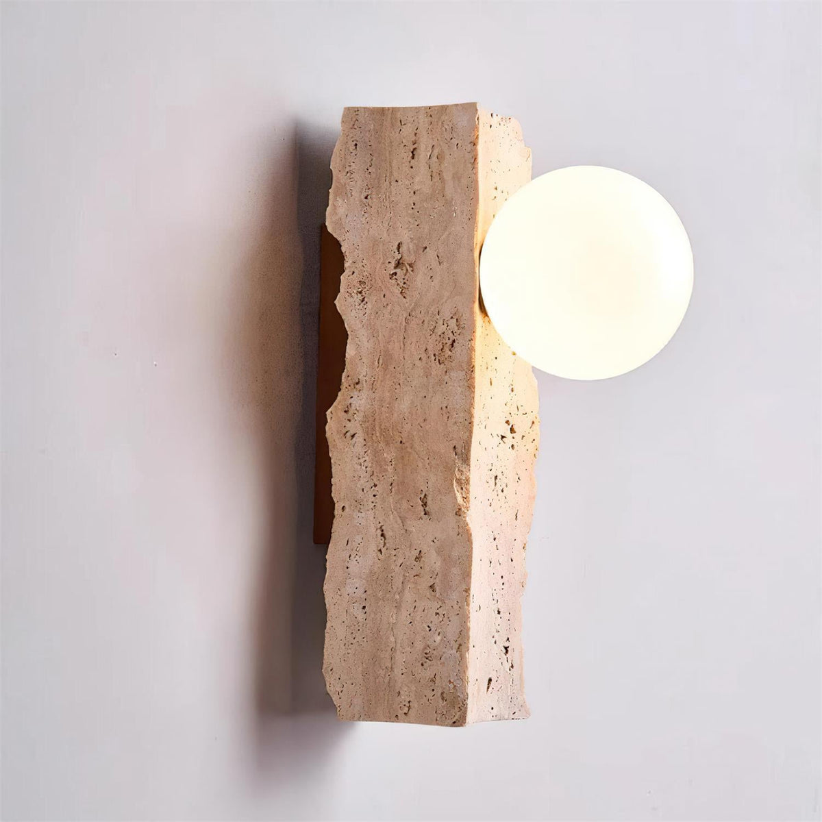 Daith Irregulate Travertine Wall Lamp — product view 10