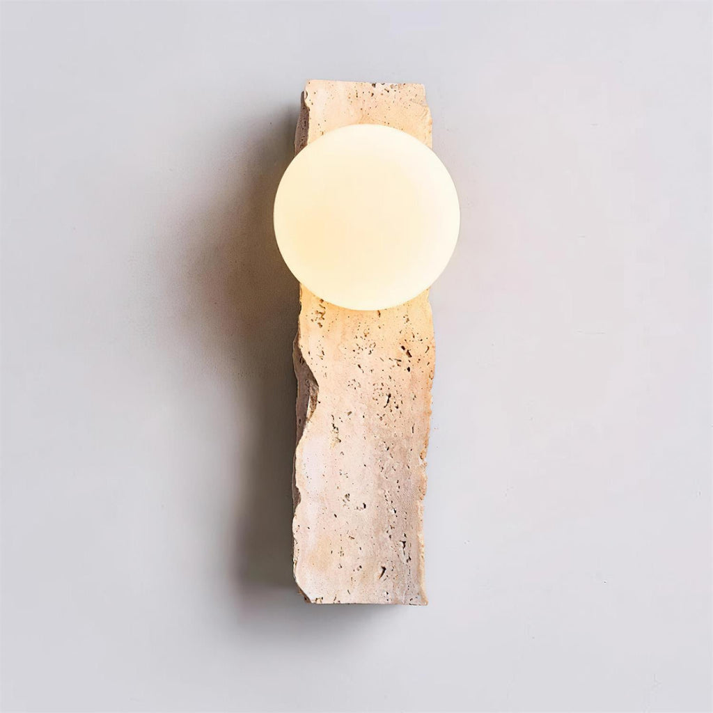 Daith Irregulate Travertine Wall Lamp — product view 12