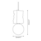 Daith Irregulate Travertine Pendant Lamp — product view 5