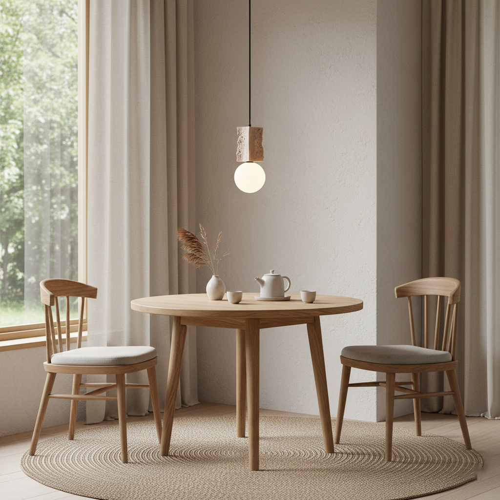 Daith Irregulate Travertine Pendant Lamp — product view 12