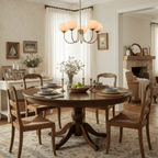 Colored Glass Globe Chandelier in Copper or Chrome — view 14