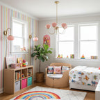 Colored Glass Globe Chandelier in Copper or Chrome — view 21