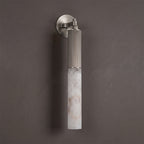 Selinunte Alabaster Baton Wall Sconce — detail and setting 14