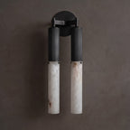 Selinunte Alabaster Baton Wall Sconce — detail and setting 17