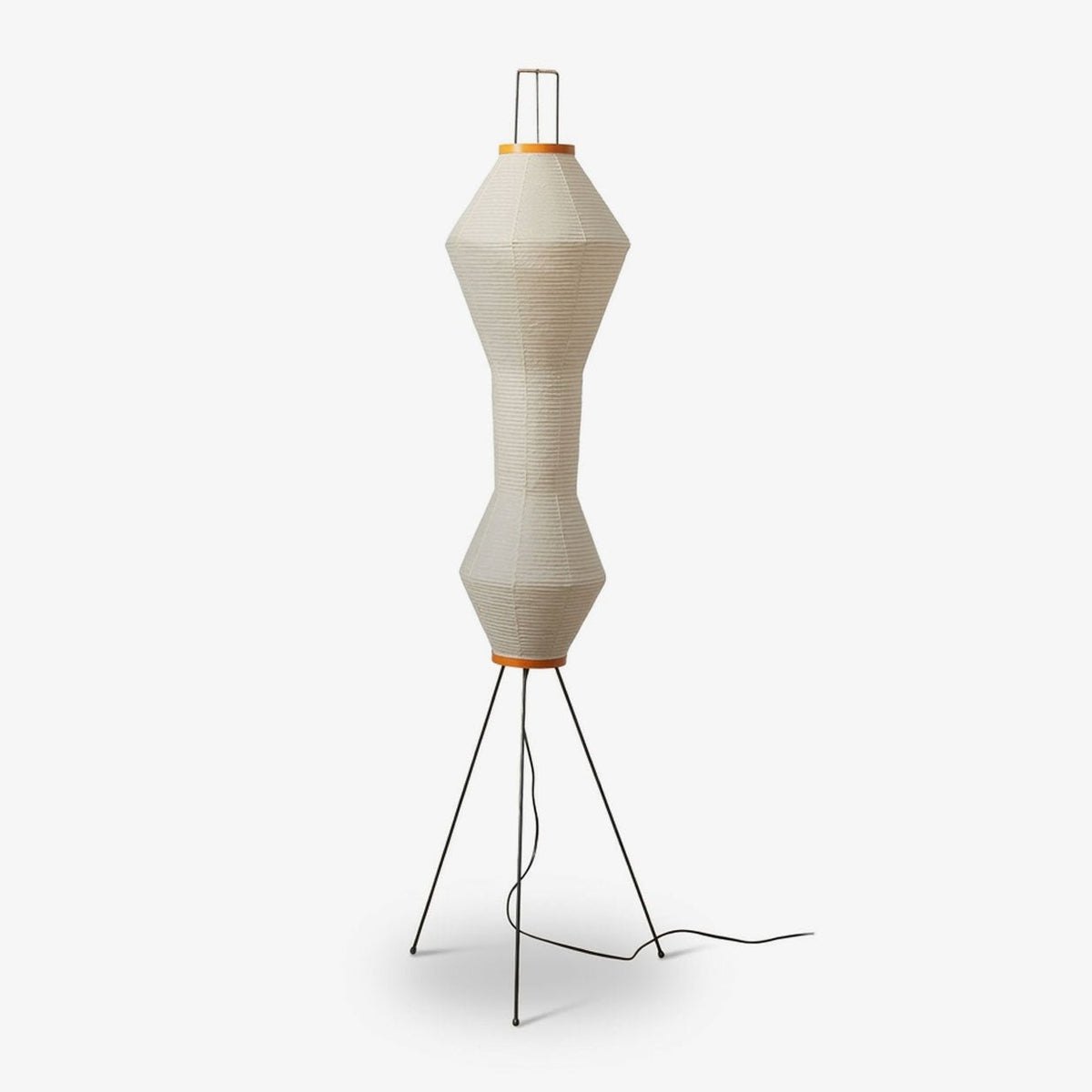 Alune Hourglass Paper Floor Lamp — Beige