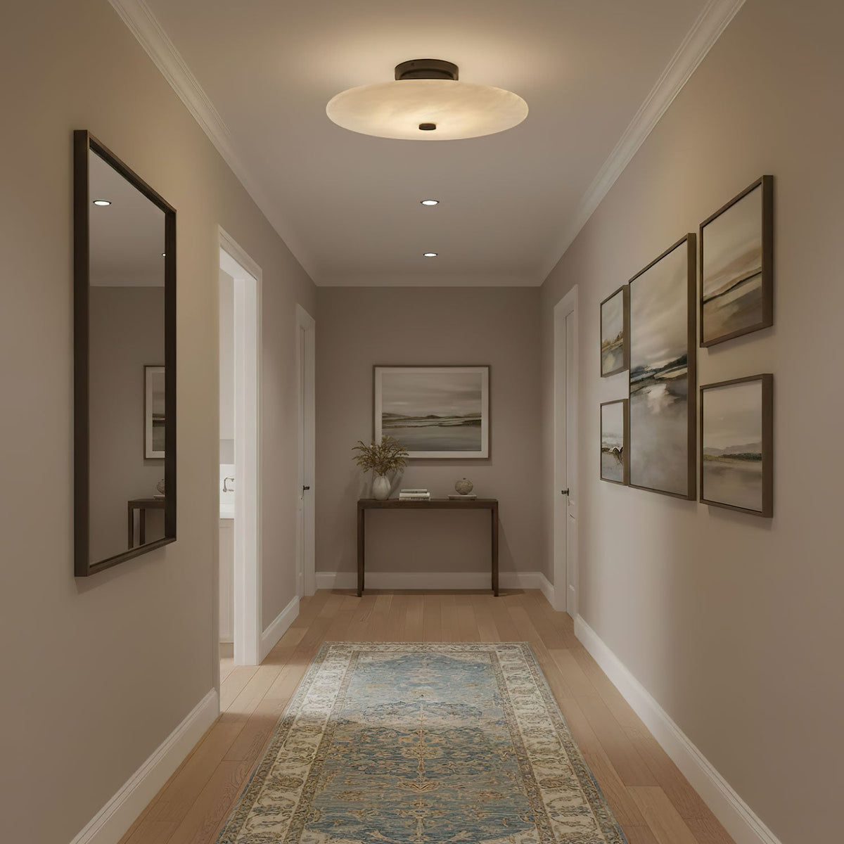Ankeny Alabaster LED Ceiling Light – ceiling light product view 4