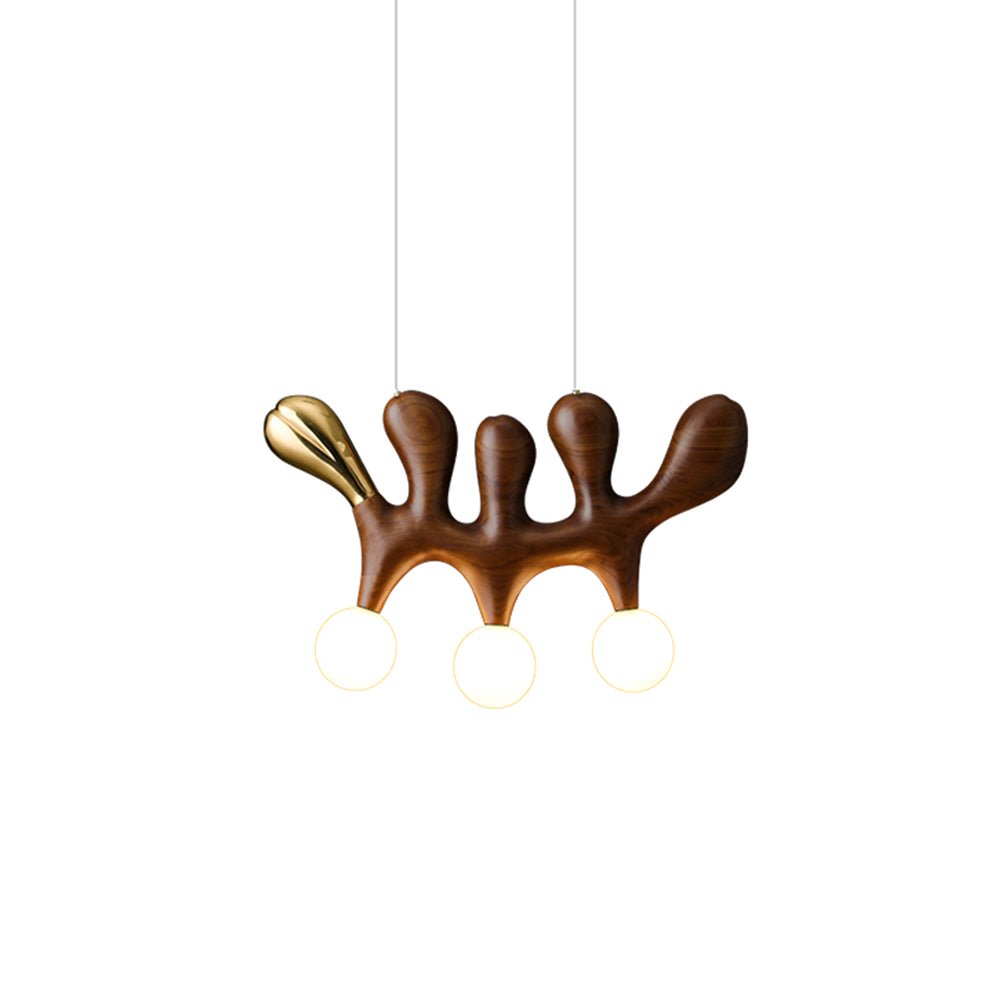 Antenna Wood and Glass Globe Pendant Light - product view 11