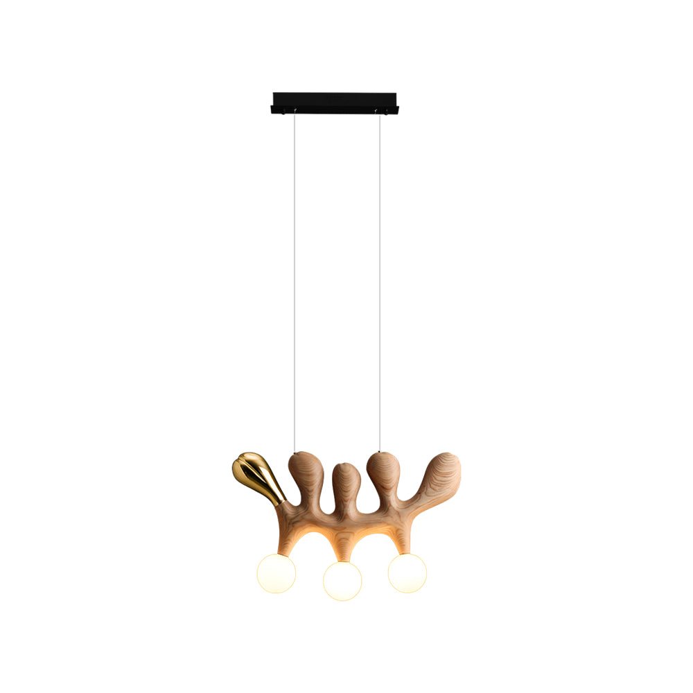 Antenna Wood and Glass Globe Pendant Light - product view 13