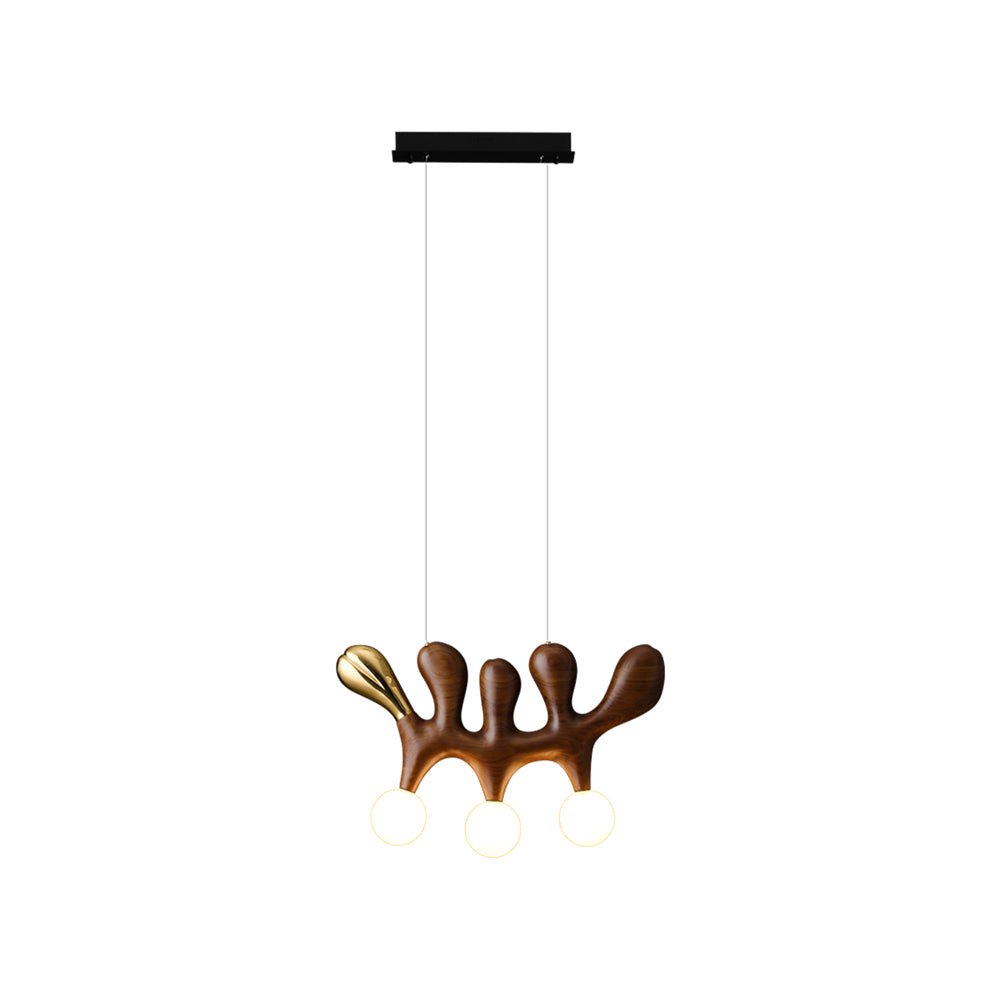 Antenna Wood and Glass Globe Pendant Light - product view 14