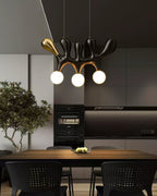 Antenna Wood and Glass Globe Pendant Light - product view 17